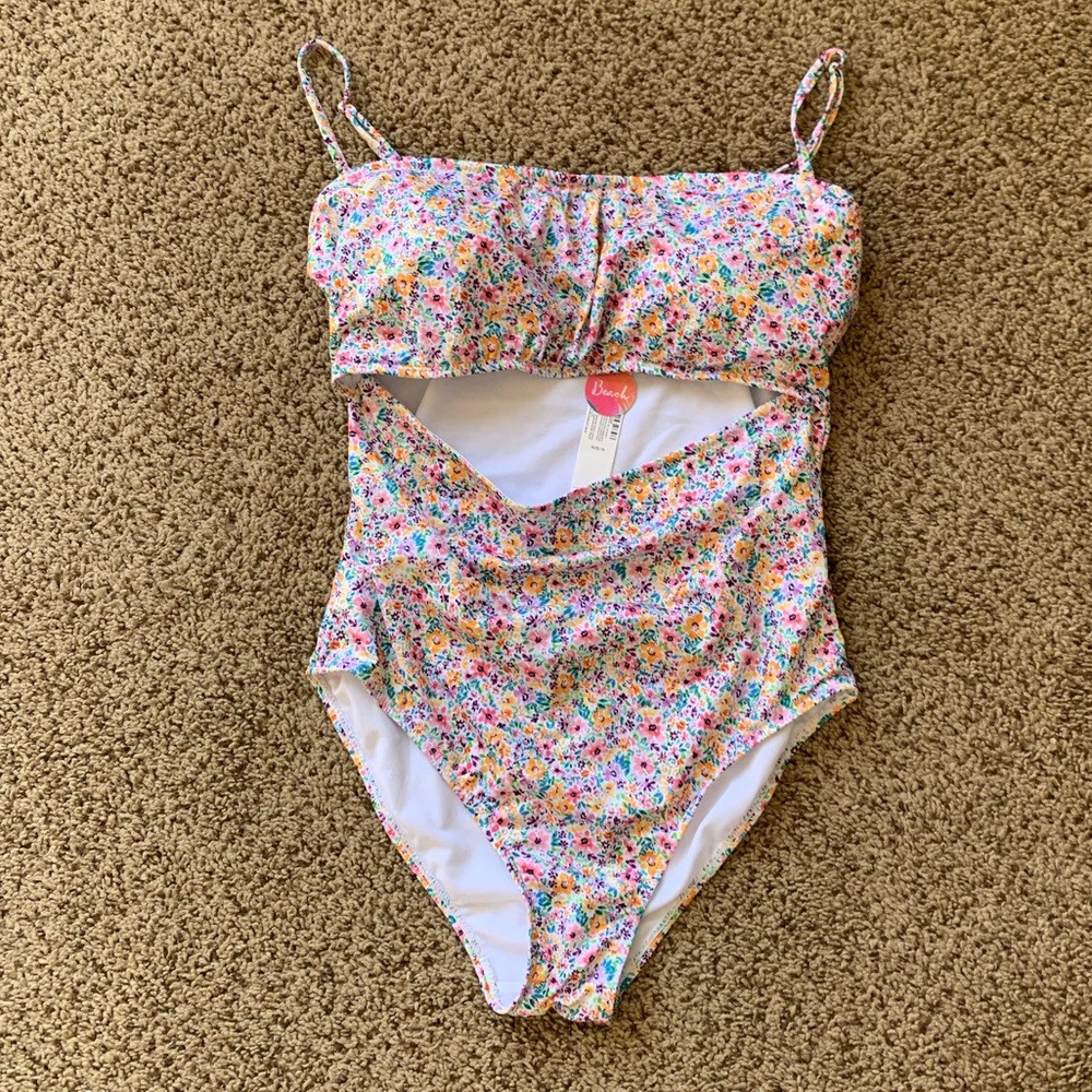 NWT pretty floral one piece